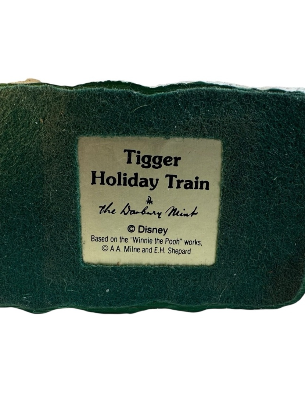 Disney TIgger Holiday Train Danbury Mint Owl Christmas Vintage - Picture 11 of 11